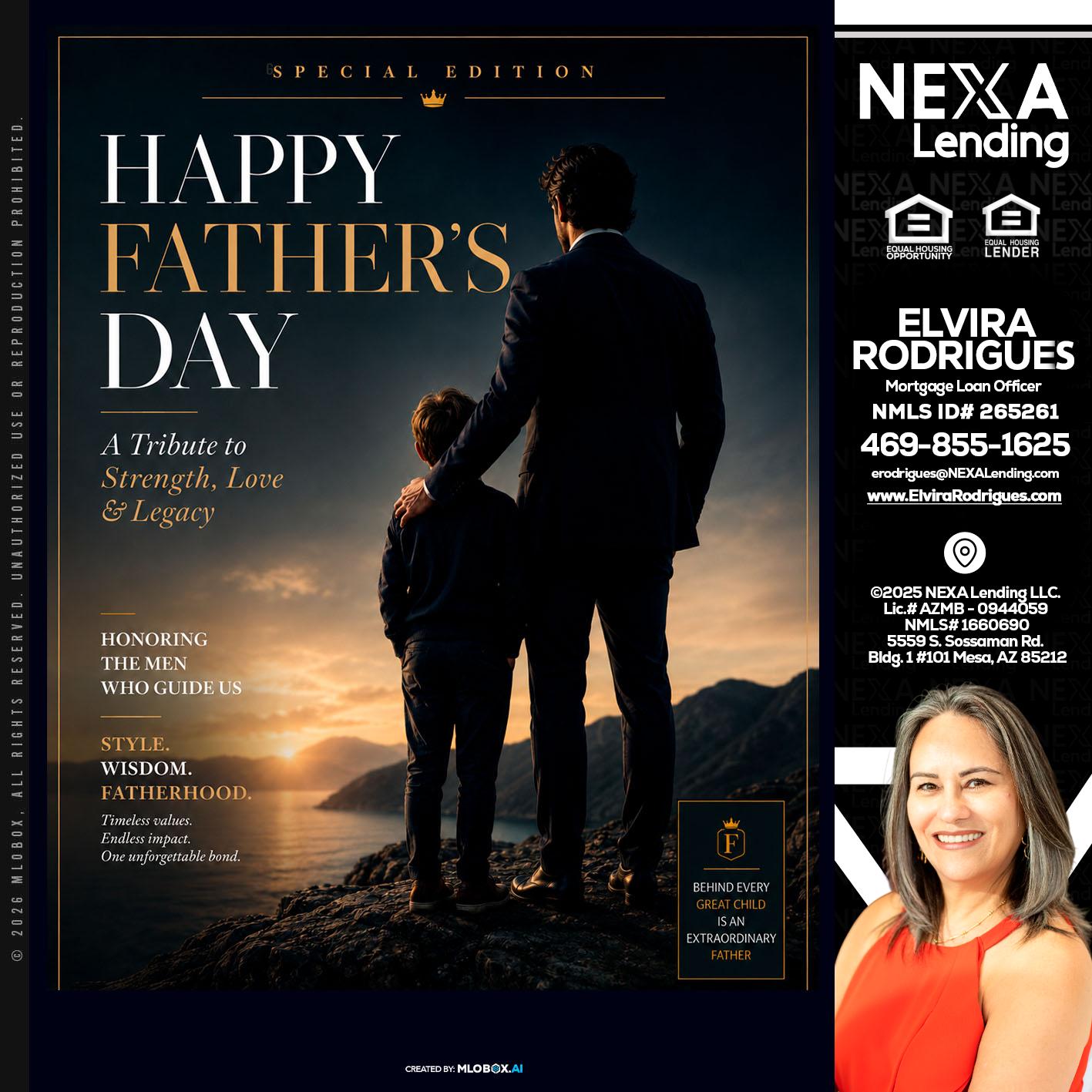 HAPPY FATHERS DAY - Elvira Rodrigues -Mortgage Loan Officer