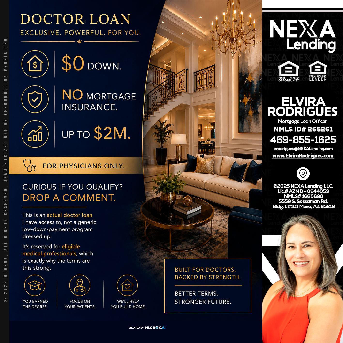 DOCTOR LOANS - Elvira Rodrigues -Mortgage Loan Officer