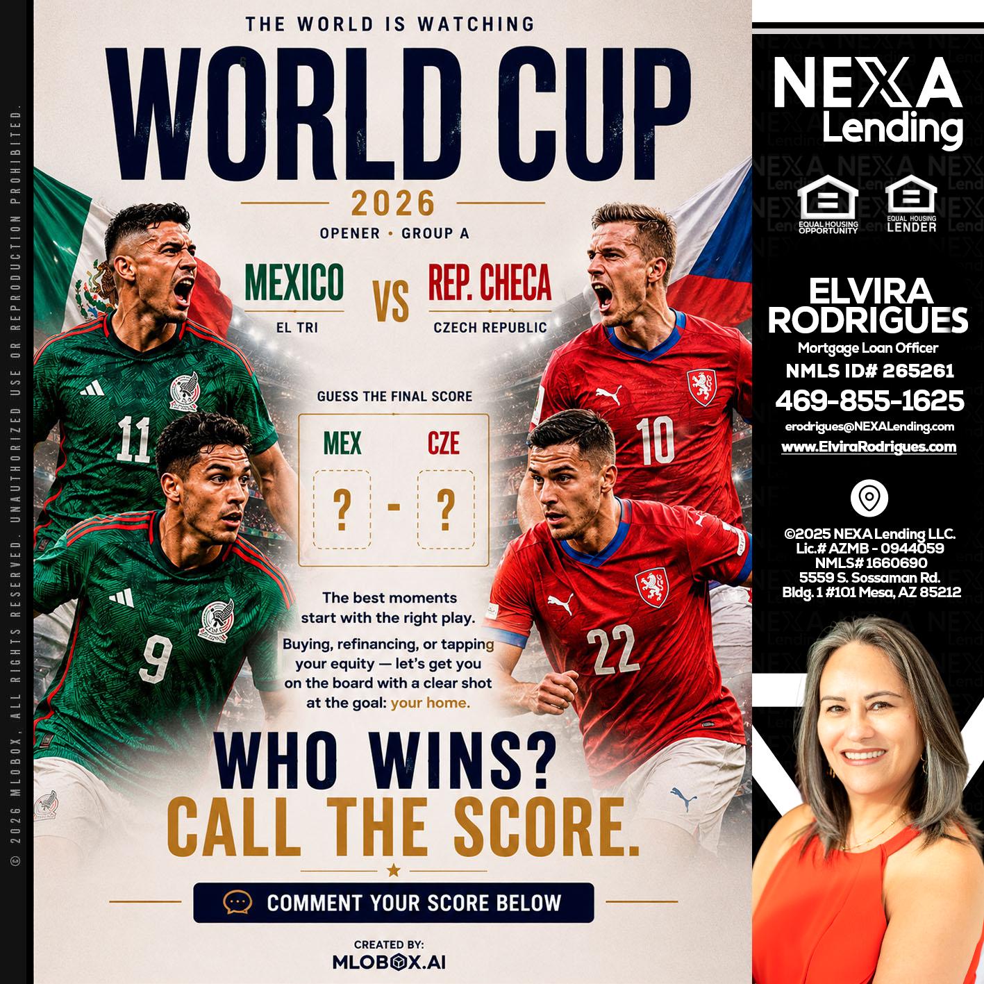 WORLD CUP 2026 - Elvira Rodrigues -Mortgage Loan Officer