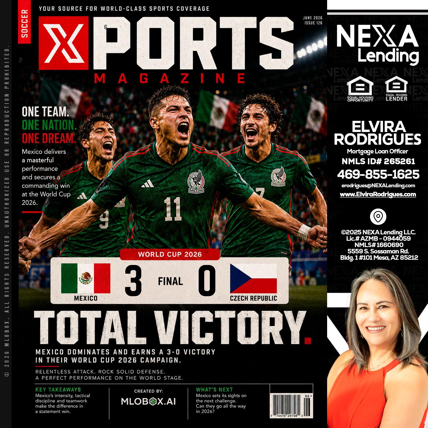 World Cup 2026 MEX 1-0 CZECH - Elvira Rodrigues -Mortgage Loan Officer