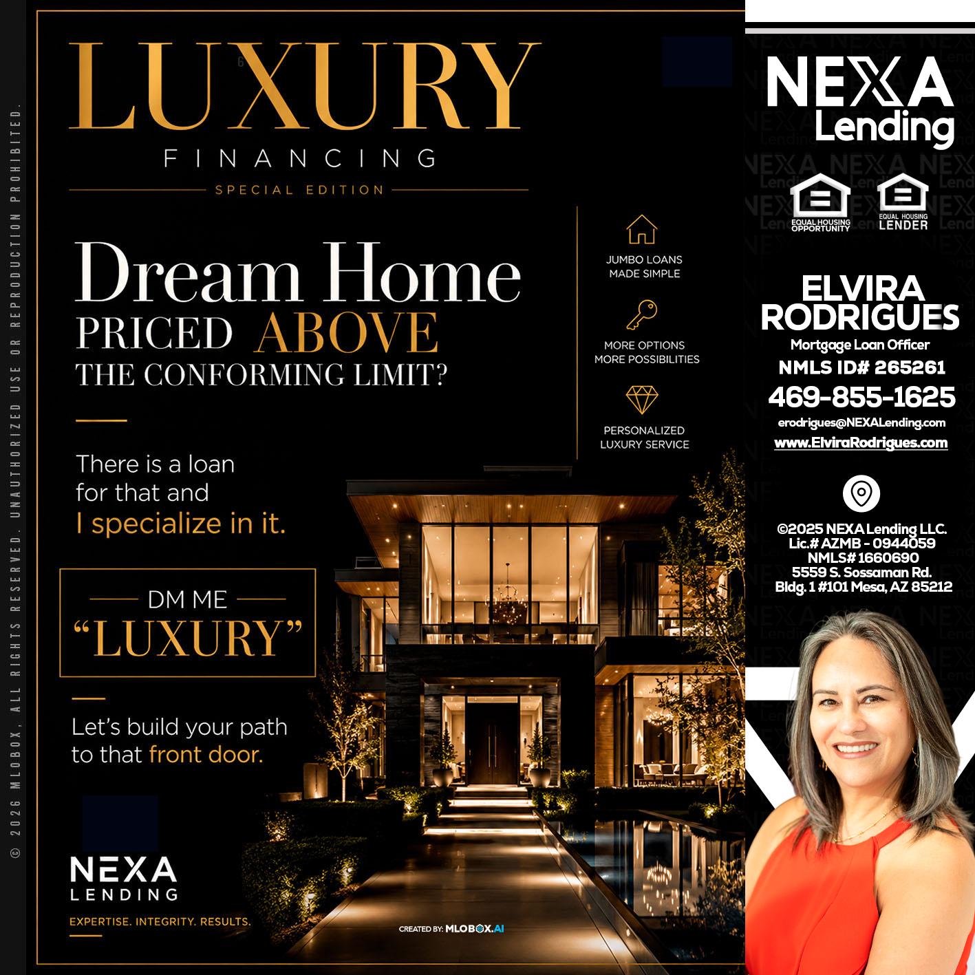 LUXURY - Elvira Rodrigues -Mortgage Loan Officer