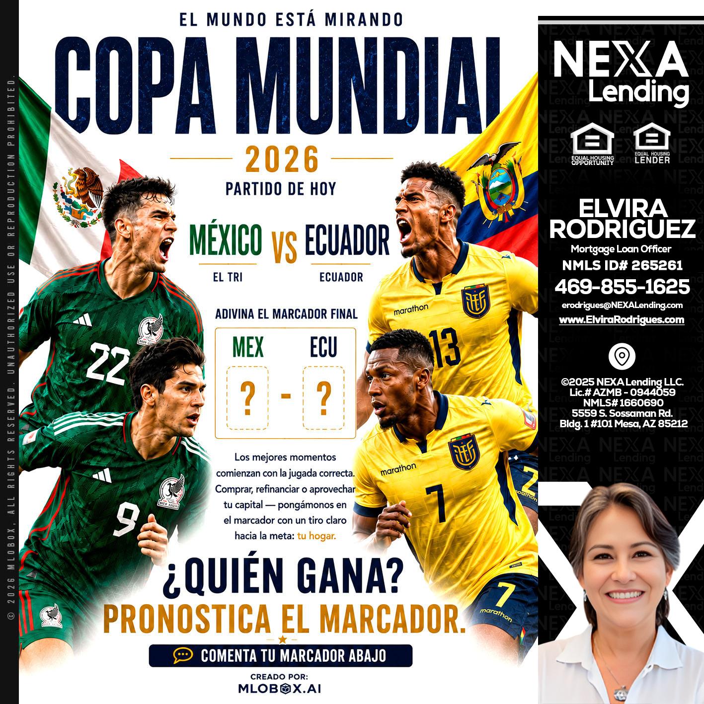 COPA MUNDIAL 2026 - Elvira Rodrigues -Mortgage Loan Officer