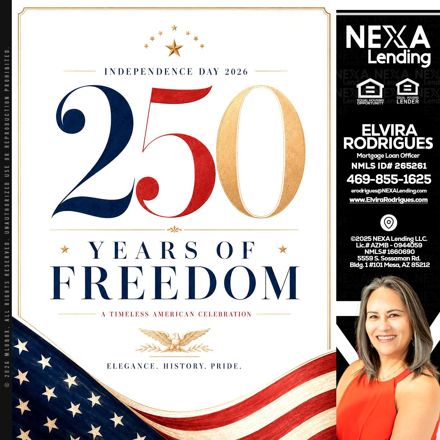 250 YEARS - Elvira Rodrigues -Mortgage Loan Officer