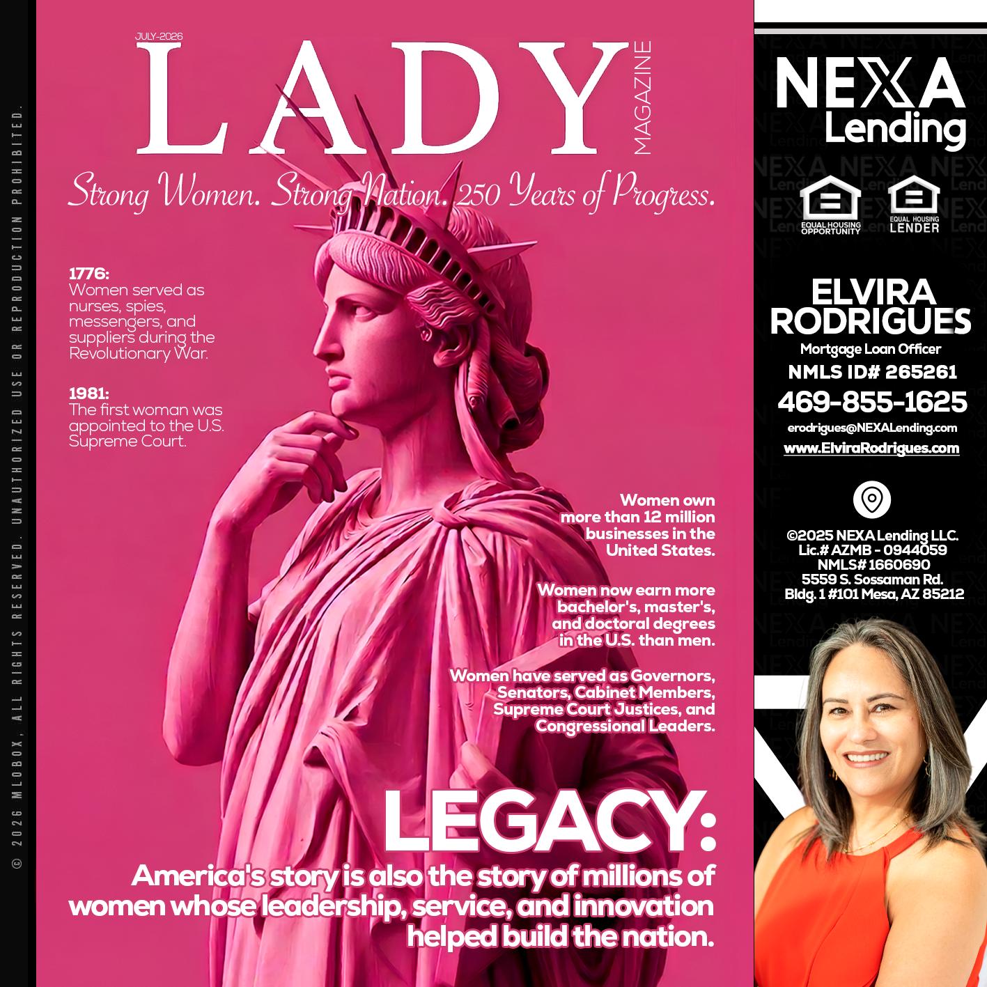 LADY LIBERTY! - Elvira Rodrigues -Mortgage Loan Officer