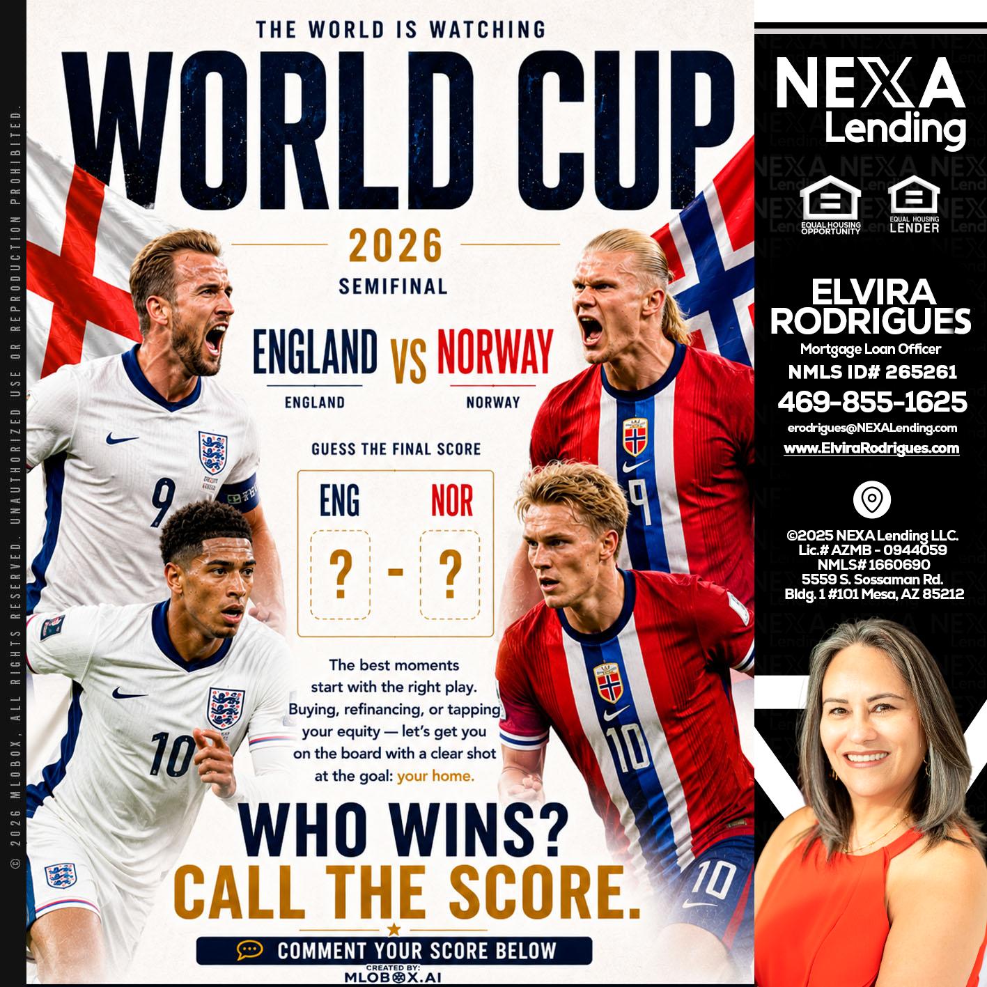 WORLD CUP 2026 - Elvira Rodrigues -Mortgage Loan Officer