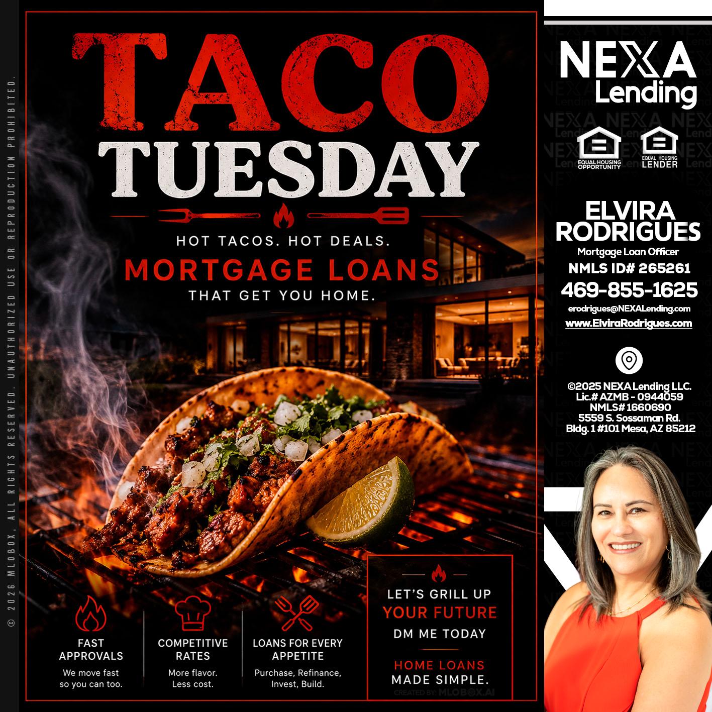 TACO TUESDAY - Elvira Rodrigues -Mortgage Loan Officer