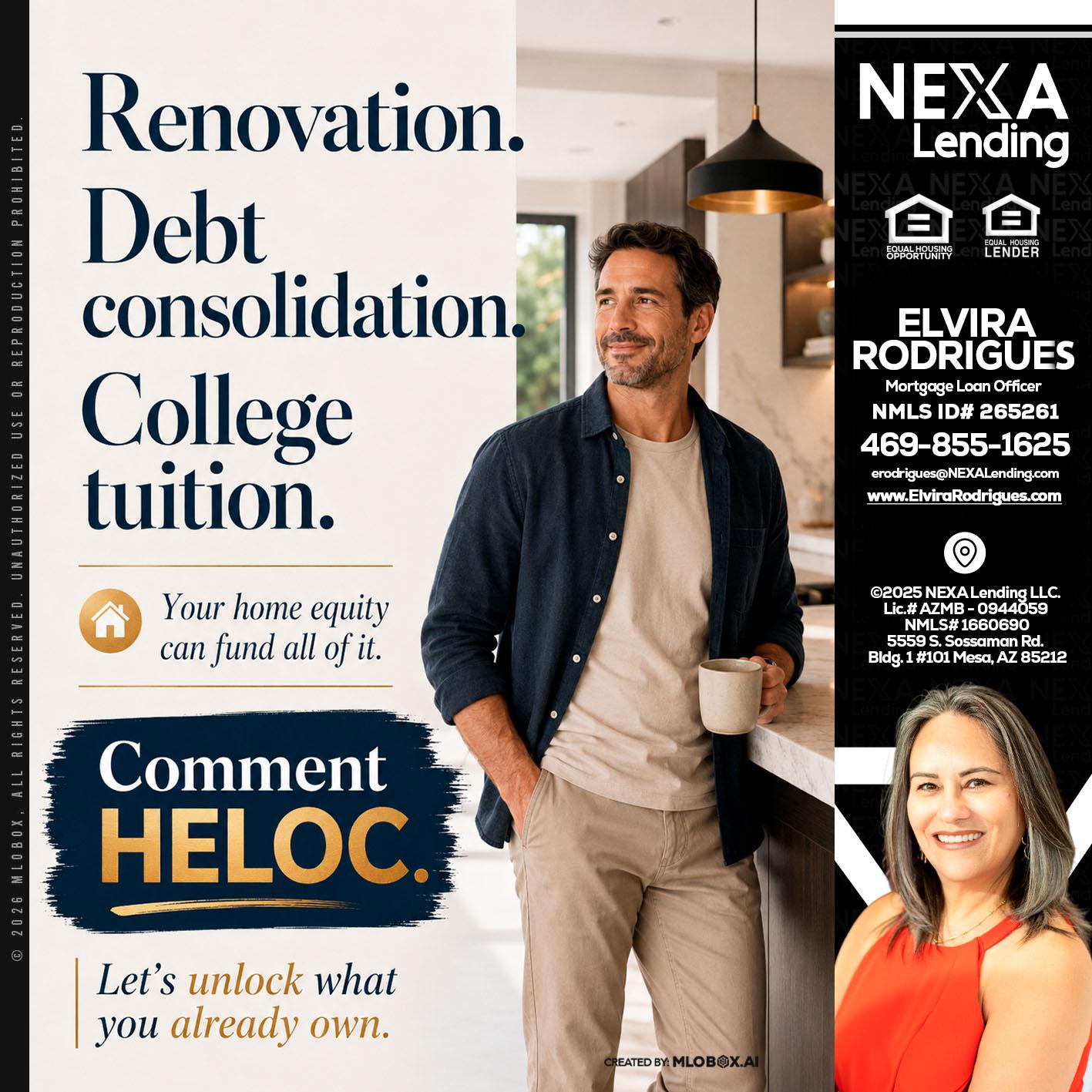 RENOVATION DEBT - Elvira Rodrigues -Mortgage Loan Officer