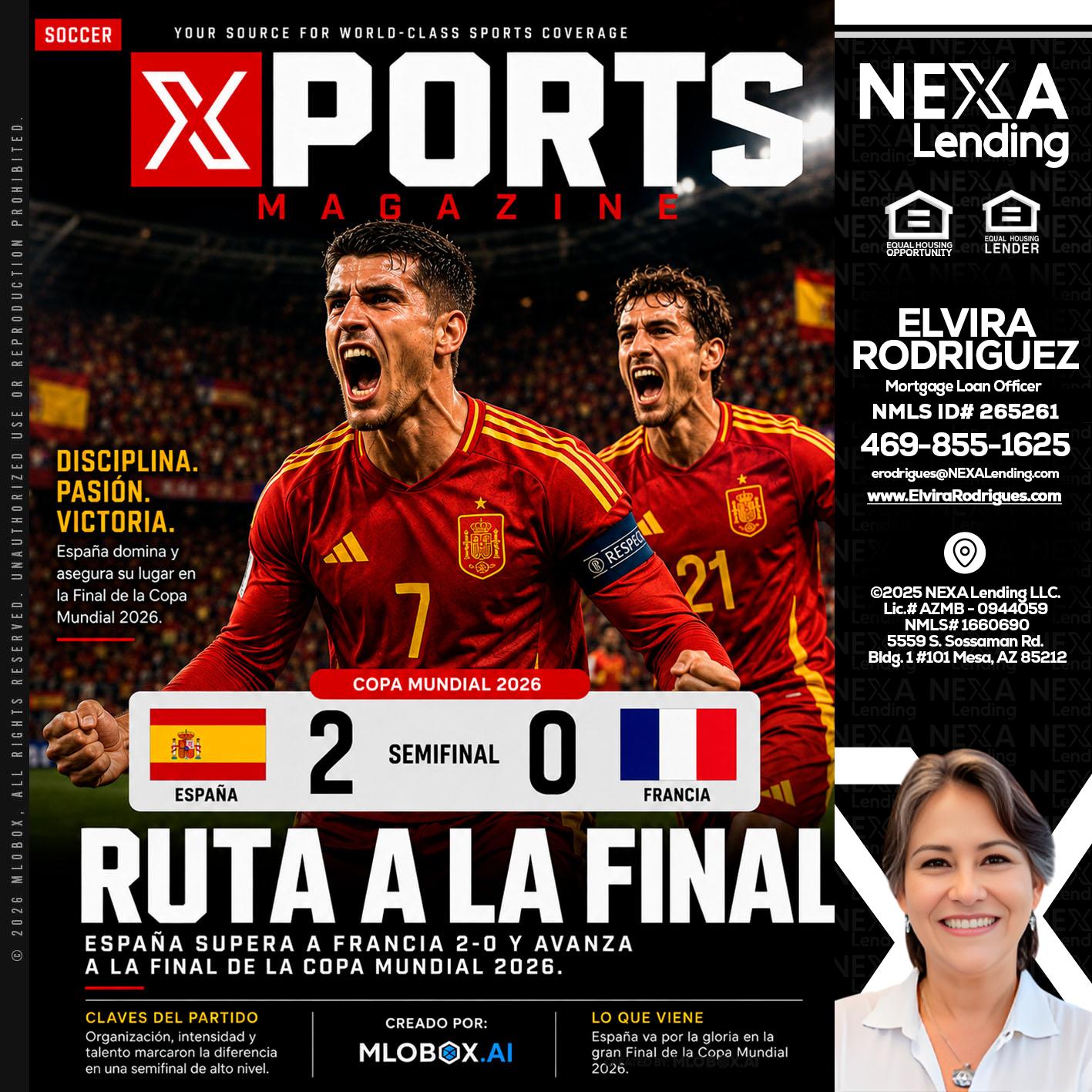 XPORTS COPA MUNDIAL 2026 - Elvira Rodrigues -Mortgage Loan Officer