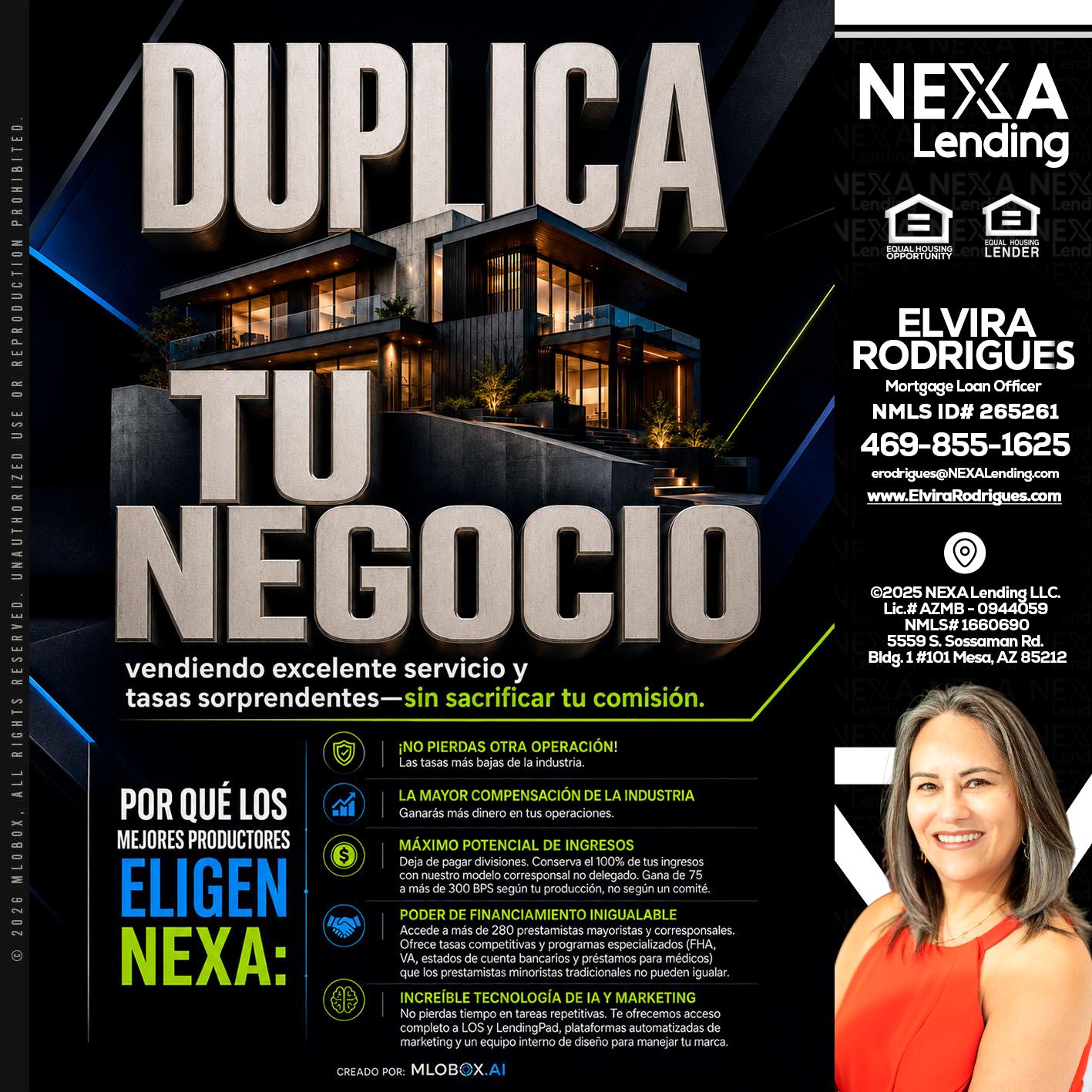 DUPLICA TU NEGOCIO - Elvira Rodrigues -Mortgage Loan Officer