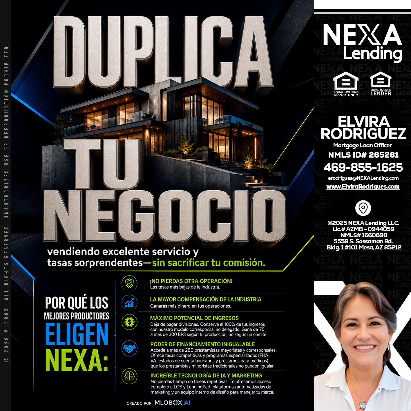 DUPLICA TU NEGOCIO - Elvira Rodrigues -Mortgage Loan Officer