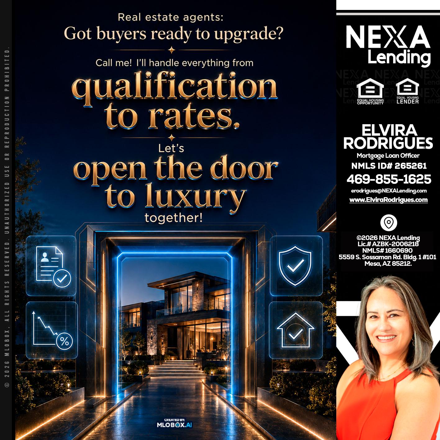 QUALIFICATION TO RATES - Elvira Rodrigues -Mortgage Loan Officer