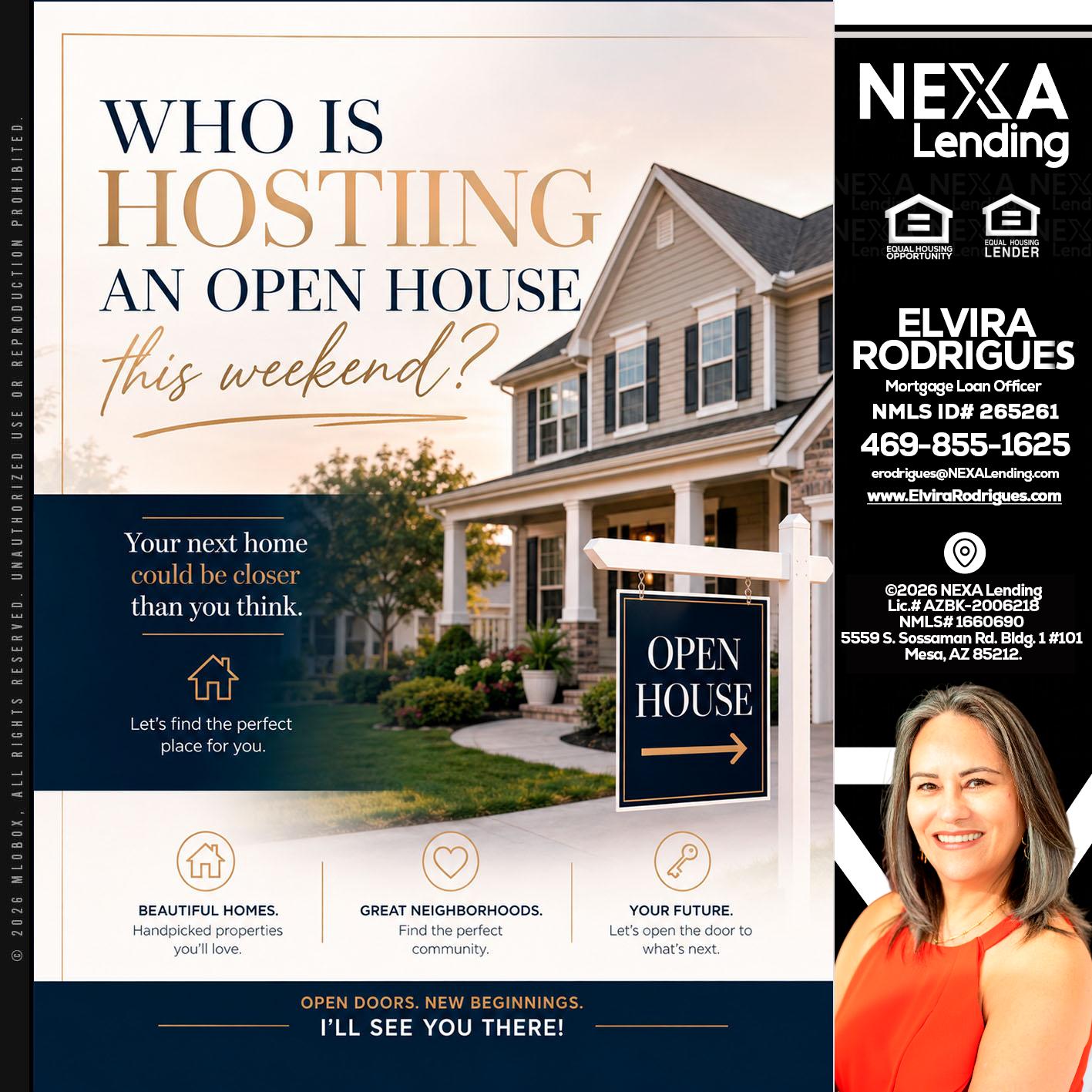 WHOS HOSTING - Elvira Rodrigues -Mortgage Loan Officer