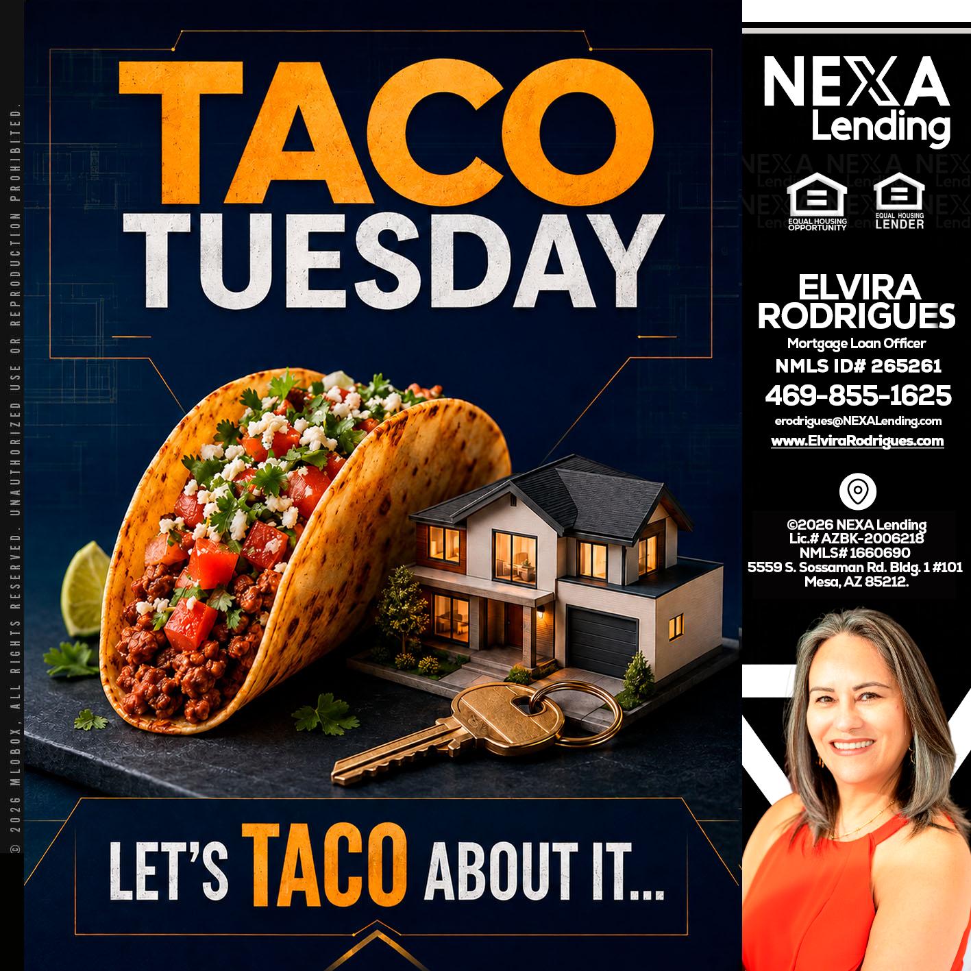 TACO TUESDAY - Elvira Rodrigues -Mortgage Loan Officer