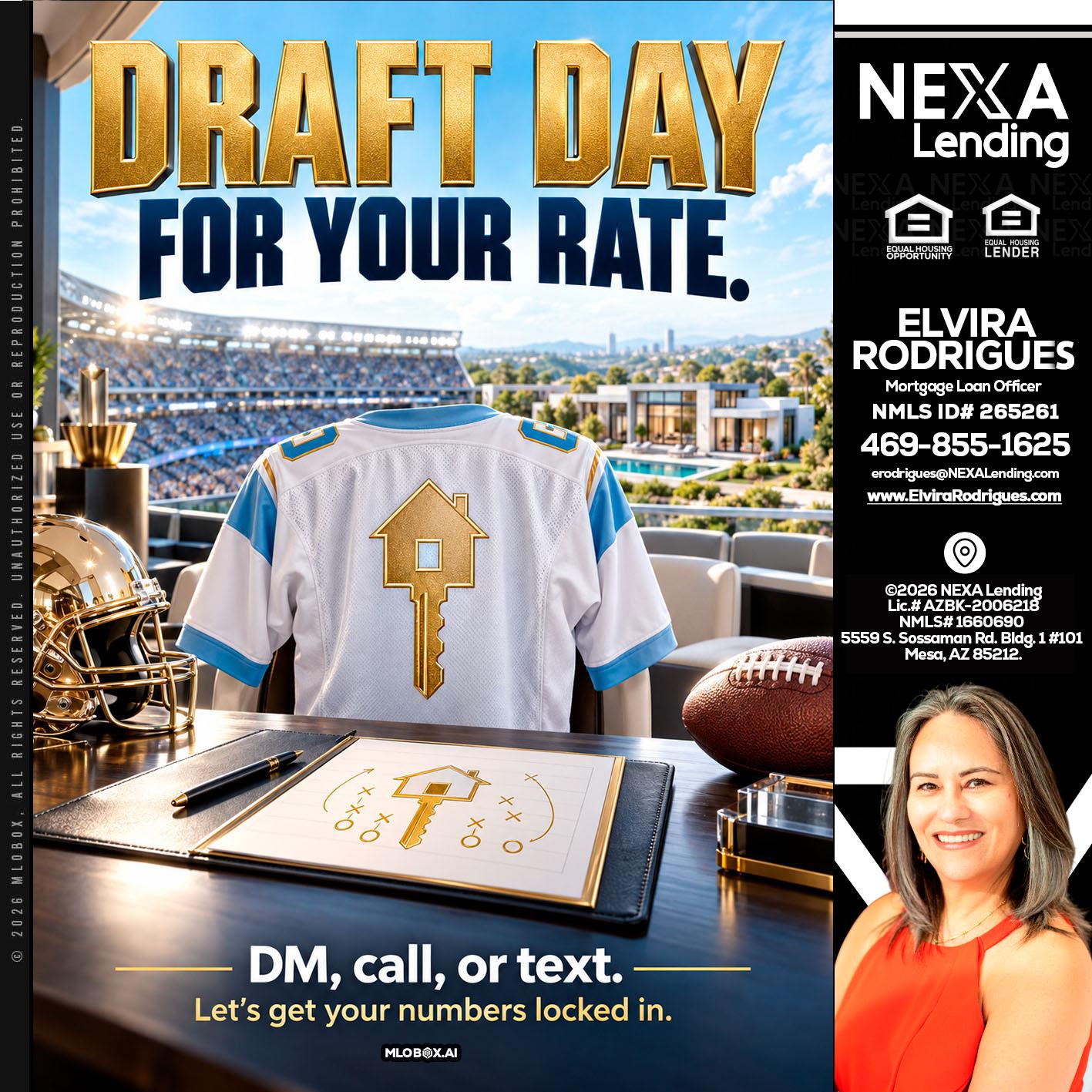 DRAFT DAY - Elvira Rodrigues -Mortgage Loan Officer