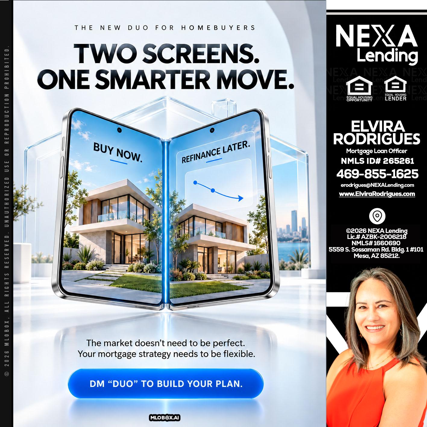 TWO SCREENS - Elvira Rodrigues -Mortgage Loan Officer