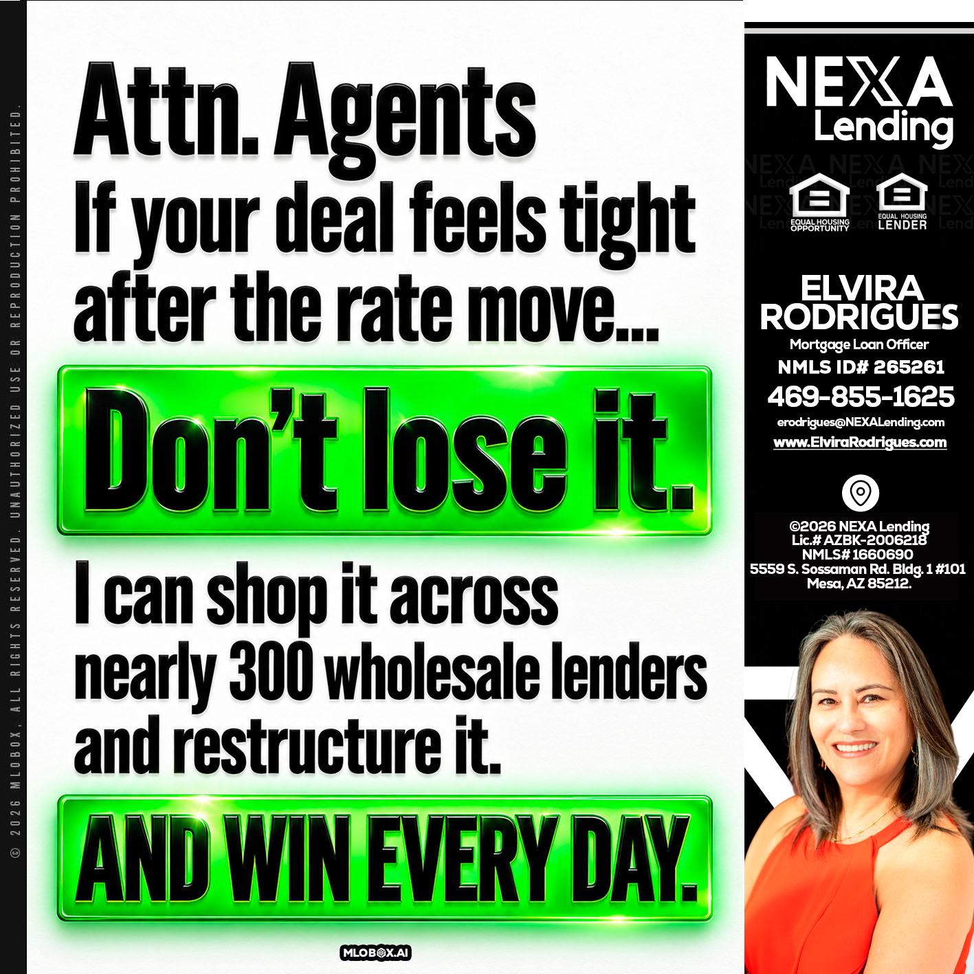 attention agents - Elvira Rodrigues -Mortgage Loan Officer