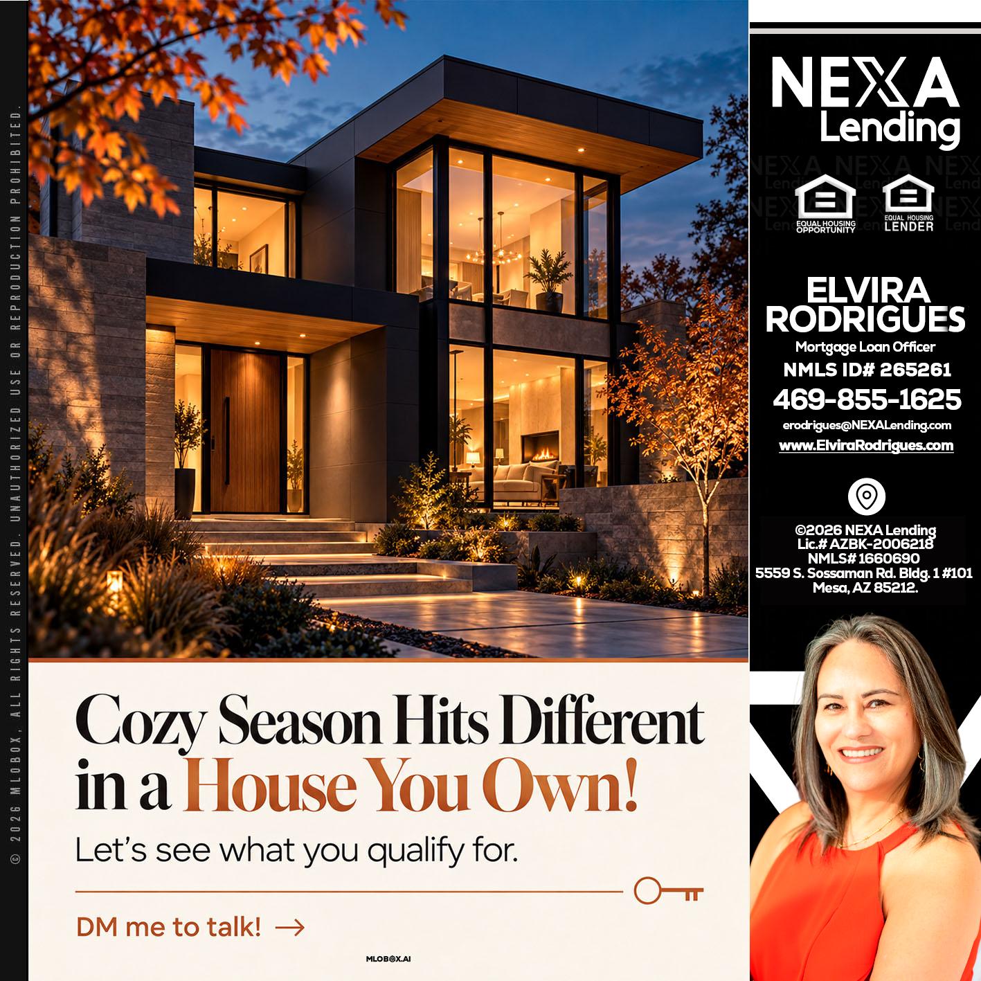 COZY SEASON - Elvira Rodrigues -Mortgage Loan Officer