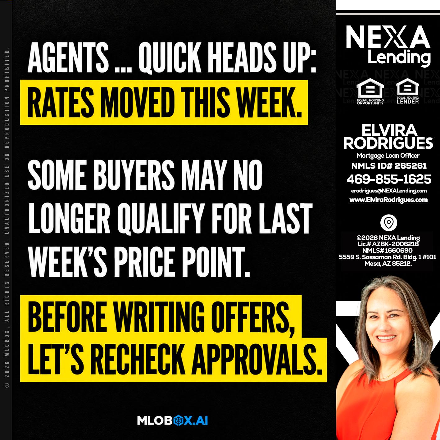 AGENTS QUICK - Elvira Rodrigues -Mortgage Loan Officer
