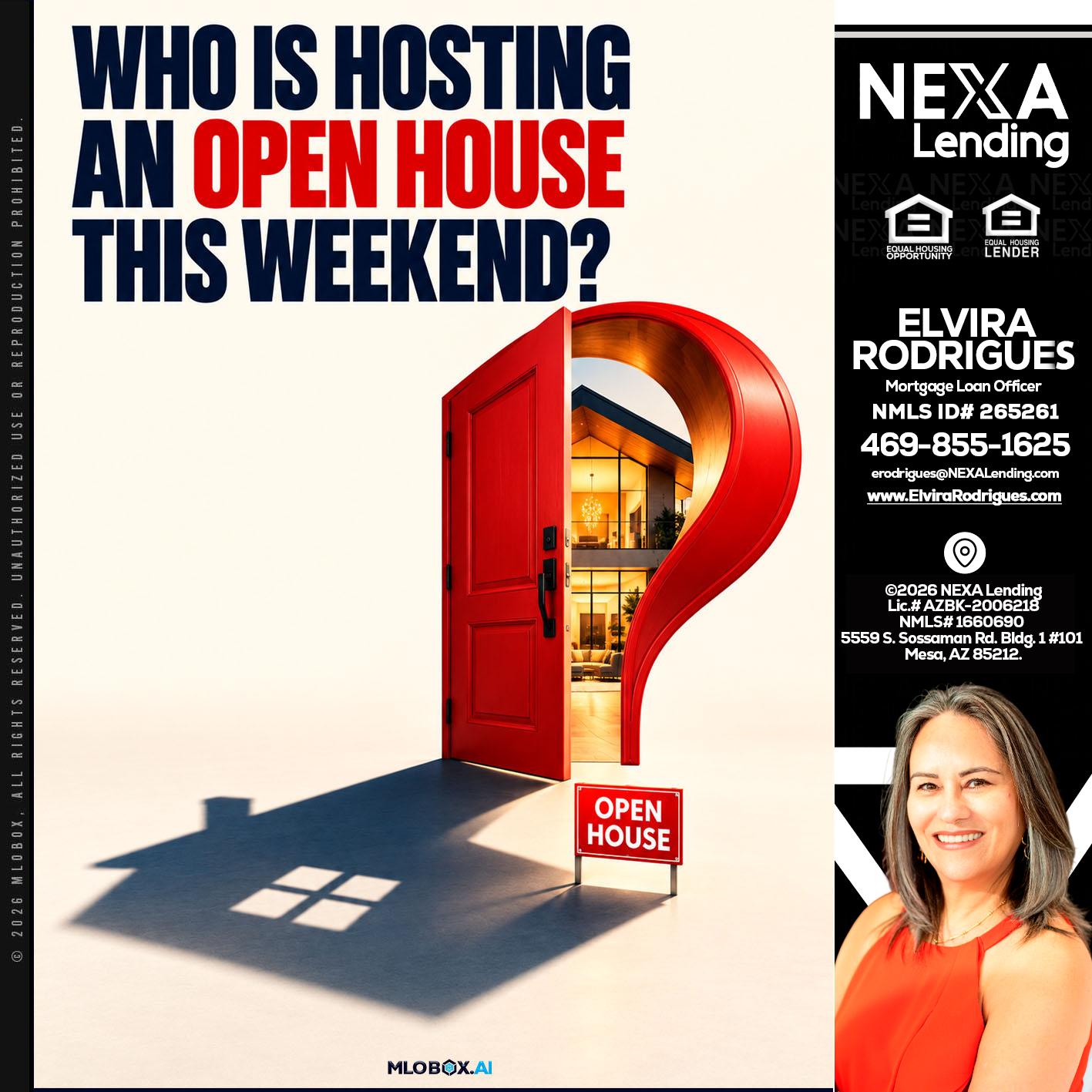 who is hosting - Elvira Rodrigues -Mortgage Loan Officer